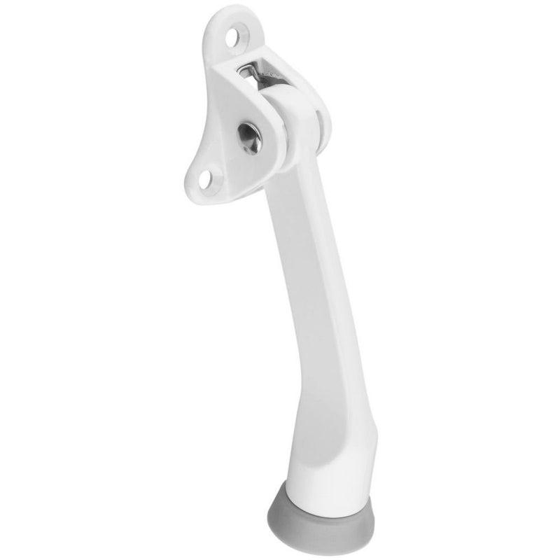 National Hardware N248-435 V238 Kickdown Door Stop in White