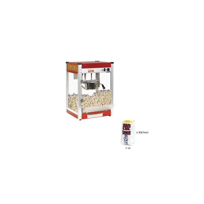 Paragon Theater Pop 4 Ounce Popcorn Machine for Professional Concessionaires Requiring Commercial Quality High Output Popcorn Equipment