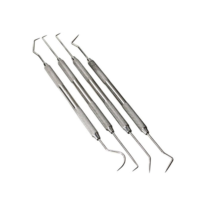 4 Pc Stainless Steel Picks Probes Wax & Clay Sculpting Tools