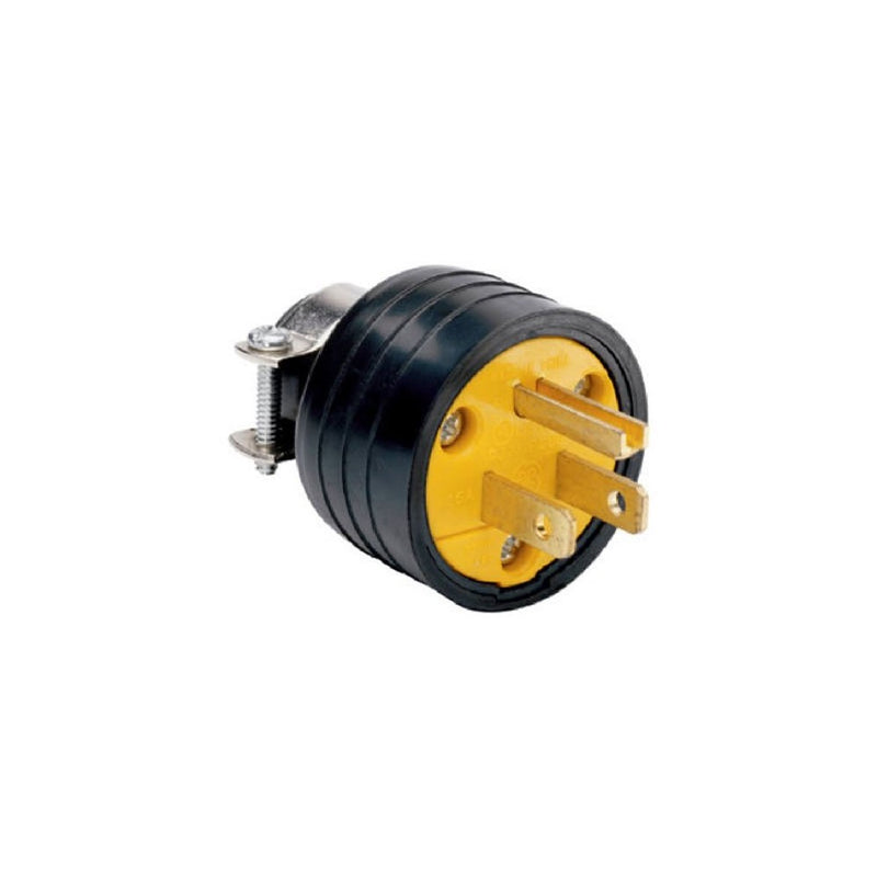 Legrand-Pass & Seymour 111GMCCC10 15-Amp, Black Residential Grade Plug for Use in Light Applications