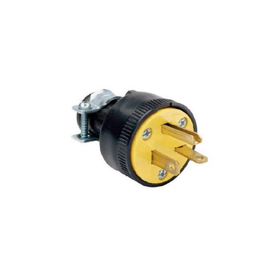 PASS & SEYMOUR 1703CC10 Construction Plug, 250V, 20-Amp, Black