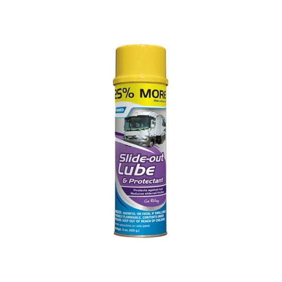 Camco Slide Out Lube -For Metal Parts, Rollers, Door Hinges and Brake Parts, Prevents Fading and Deterioration, Anti Corrosion and Anti Rust, For RVs, Boats, Cars and More - 15 oz (41105)