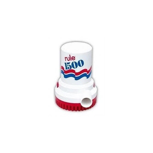 Rule 02 Marine Bilge Pump, 1500 GPH,Non-Automatic, 12 Volt