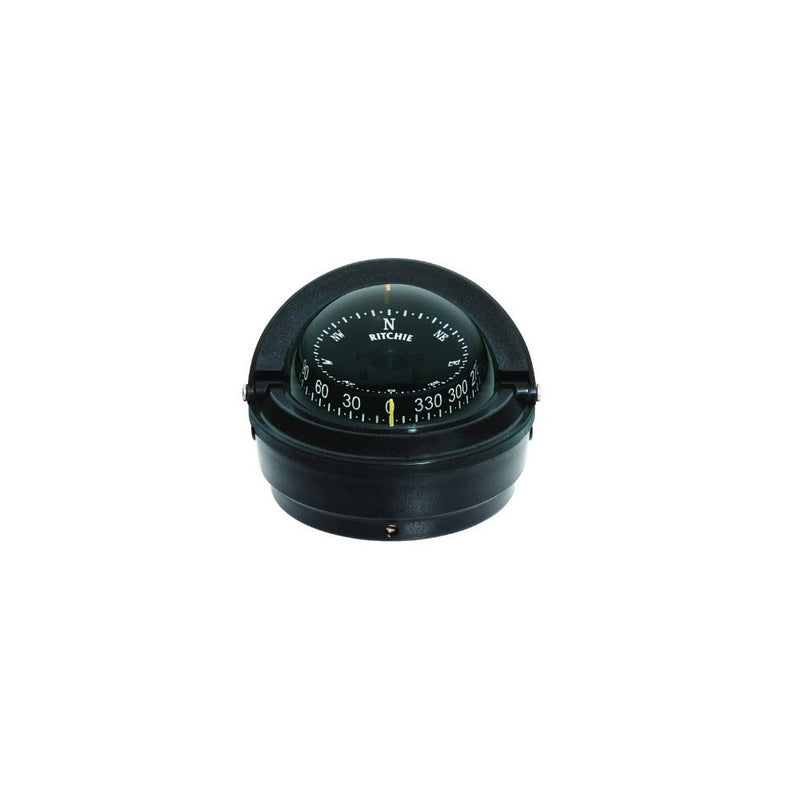 Ritchie Voyager Compass Dial With Surface Mount And 12V Green Night Light (Black, 3-Inch)