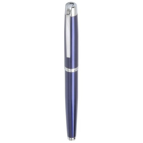 Marquis Metro WM/831/BE/C Roller Ball Pen Blue Lacquer with Chrome, Packaged in Black Lacquer Box