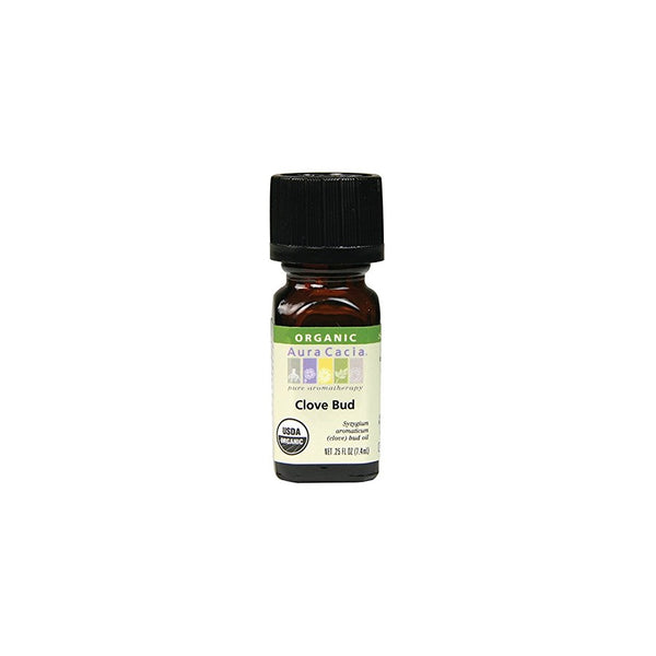 Aura Cacia Organic Essential Oil, Clove Bud, 0.25 Ounce