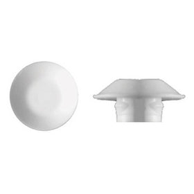 50 1/4" White Plastic Flush Type Hole Plugs 1/2" Head