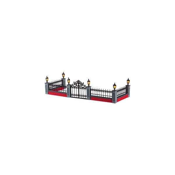 Lemax Village Collection Lighted Wrought Iron Fence #54303