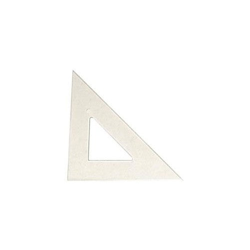 Westcott S450-10 INCH C-Thru 45/90 Degree Triangular Ruler, Polystyrene, 10" Size, Transparent