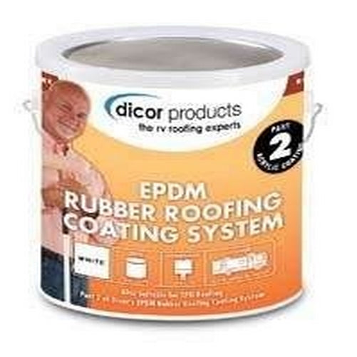 Dicor RPCRC1 White EPDM Rubber Roof Coating - 1 Gallon