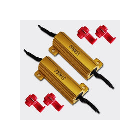 50W 6Ohm LED Load Resistors for LED Turn Signal Lights or LED License Plate Lights (Fix Hyper Flash, Warning Cancellor)