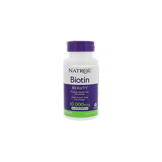 Natrol Biotin Maximum Strength Tablets, 10,000mcg , 100 Count