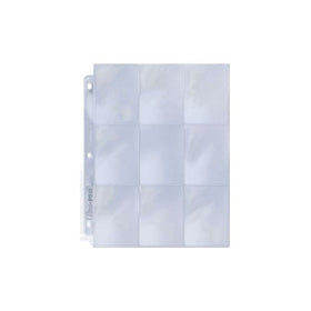 25 (Twenty Five) Single Ultra Pro 9-Pocket Coupon Pages - Nine Pockets Page (9 Top Load / Vertical Slots)