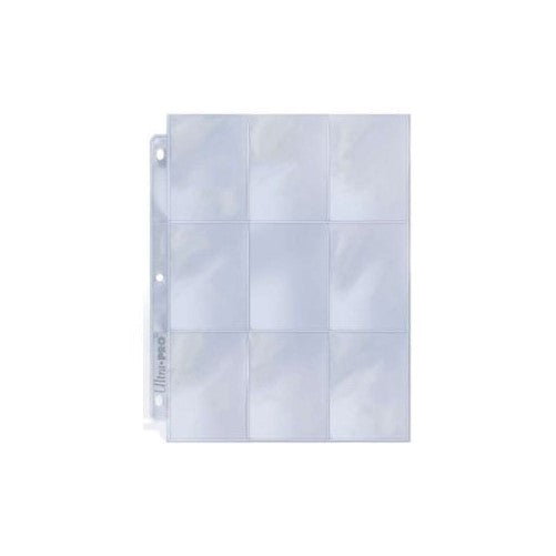 25 (Twenty Five) Single Ultra Pro 9-Pocket Coupon Pages - Nine Pockets Page (9 Top Load / Vertical Slots)