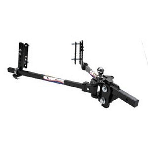 Fastway e2 2-Point Sway Control Round Bar Hitch, 94-00-0800, 8,000 Lbs Trailer Weight Rating, 800 Lbs Tongue Weight Rating, Weight Distribution Kit Includes Standard Hitch Shank, Ball NOT Included