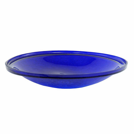 Achla Designs Crackle GlassBowl, 14-in, Cobalt Blue