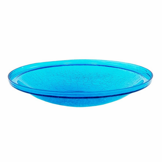 Achla Designs Crackle GlassBowl, 14-in, Teal