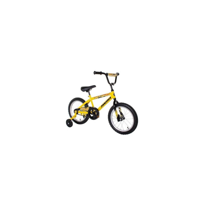 Dynacraft Magna Major Damage Boys BMX Street/Dirt Bike 16", Yellow/Black