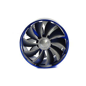 Double Fans F1-Z Universal Air Intake Dual Turbonator Turbo Fuel Gas Saver Inflating Acceleration Pipe