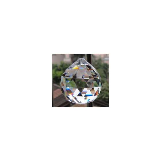 Large Crystal Ball Prism Pendant Suncatcher 40mm