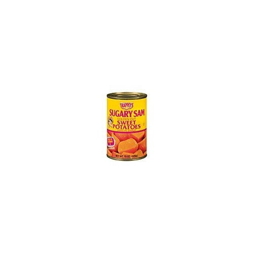 Sugary Sam Golden Cut Sweet Potatoes (Yams) in Syrup 15oz Can (Pack of 6)
