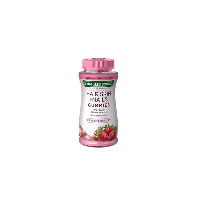 Nature's Brand Bounty Optimal Solutions Hair Skin Nails Gummies, 80 ct