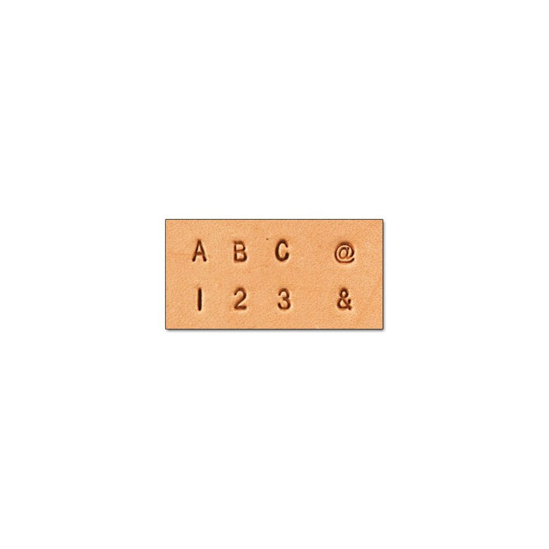 Tandy Leather Craftool 1/8" (3 mm) Alphabet & Number Set 8137-10