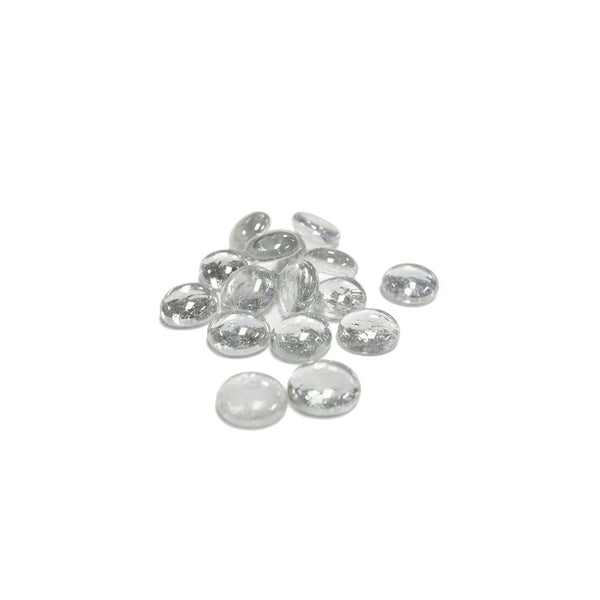 CYS EXCEL Vase Filler Gem Glass Confetti, Table Scatters, Clear, 1 lb per bag (5 bags), Approximately 500 pcs