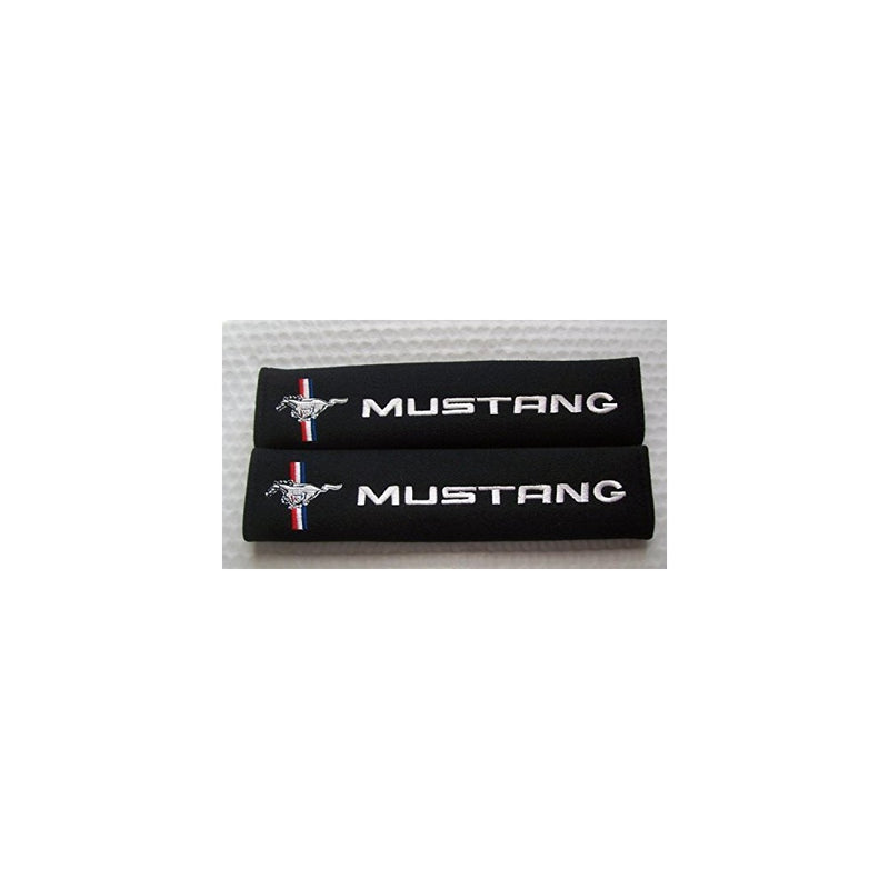 New Car Seat Belt Covers Shoulder Pads Pair for Select Brands (MUSTANG) by Monsterjesus