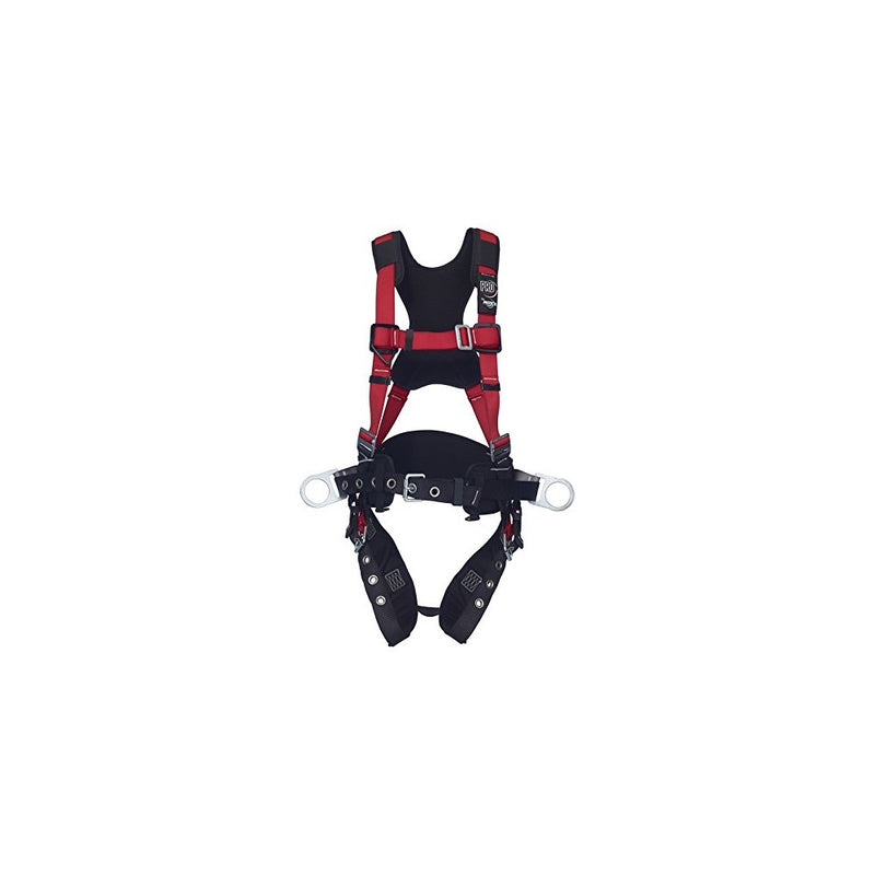 3M Protecta Pro 1191433 Fall Arrest Kit with Back/Side D-Rings, Shoulder/Hip/Leg Padding, Pass Thru Buckle Chest and Tongue Buckle Legs