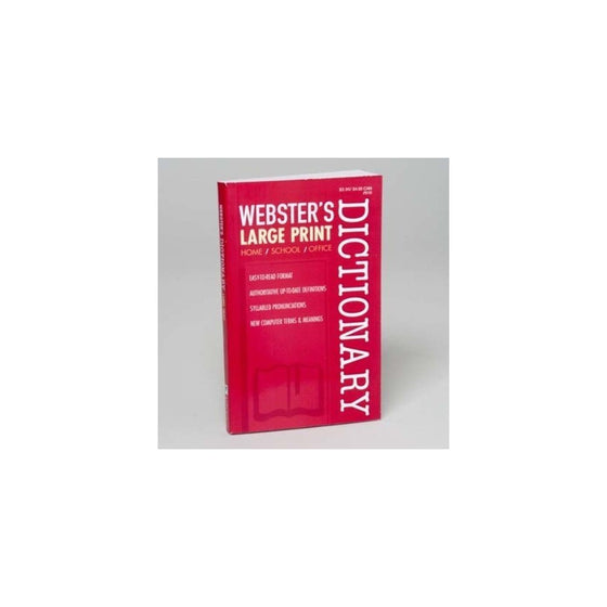 Webster's Large Print Dictionary 2014 - 2 Pack!