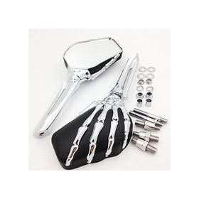 Motorcycle Talon Skull Mirror Harley Heritage Springer Sportster Dyna Glide Softail V Rod Cd