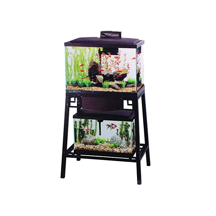 Aqueon Forge Metal Aquarium Stand, 24 by 12-Inch, Black