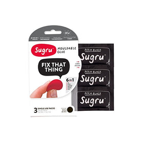 Sugru Mouldable Glue - Original Formula - Black (3-Pack)
