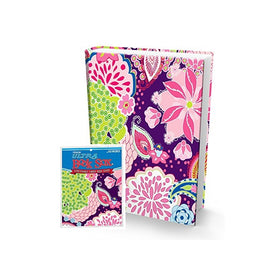 Book Sox Stretchable Book Cover: Jumbo Berry Smoothie Print. Fits Most Hardcover Textbooks up to 9 x 11. Adhesive-Free, Nylon Fabric School Book Protector. Easy to Put On. Washable & Reusable Jacket