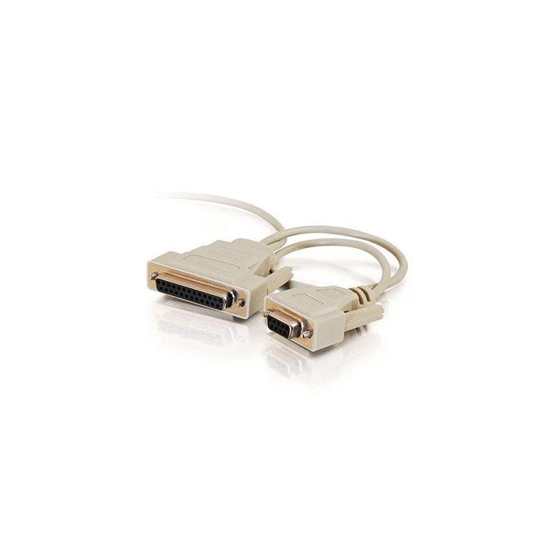 C2G/Cables to Go 02897 DB9 Female to DB25 Female Universal Serial LapLink Compatible Cable (6 Feet)