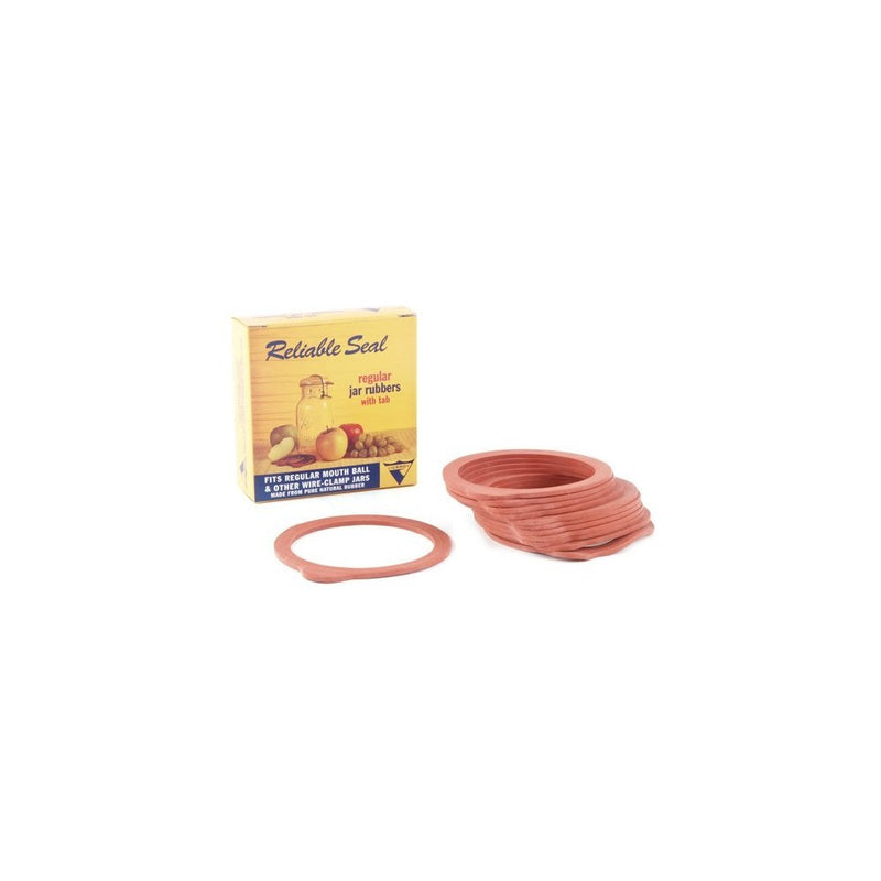 12 Red Regular Jar Rubber Canning Rings (Pack of 1)