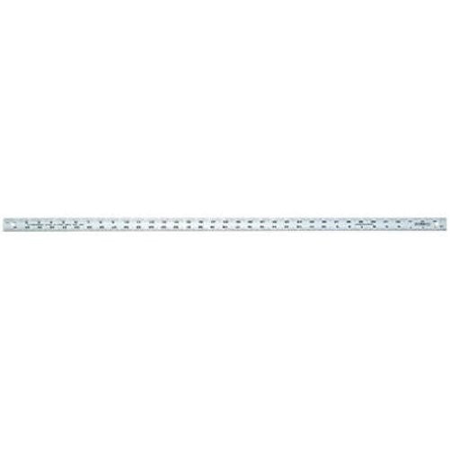 Johnson Level & Tool J236 36" Aluminum Yardstick, 1-1/8 Wide Extruded Aluminum Rule, Screened, Thermal-Bonded Black Graduations in 1/8 and 1/16