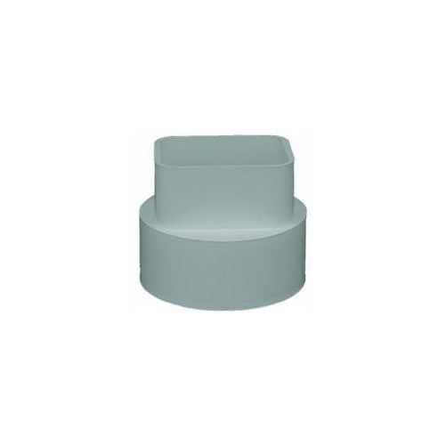 Genova Products S45233 Styrene Downspout Adapter, 2" x 3" x 3"