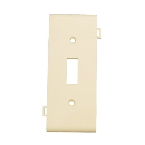 Leviton PSC1-I 1-Gang Toggle Device Switch Wallplate, Sectional, Thermoplastic Nylon, Device Mount, Center Panel, Ivory