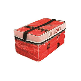Kent Type II Adult Life Jackets with Clear Storage Bag, 4 Each (Orange)