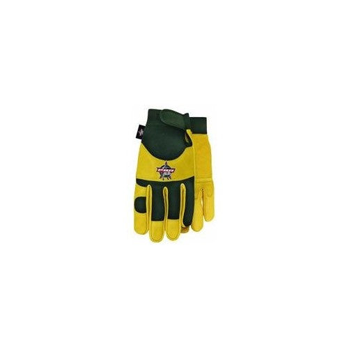 Professional Bull Rider (PBR) Premium Goatskin Leather Work Glove, Large, PB116
