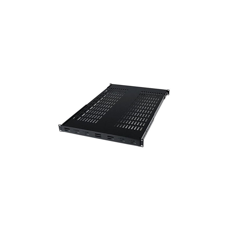 StarTech.com 1U Adjustable Mounting Depth Vented Rack Mount Shelf - 175lbs/80kg - Fixed Server Rack Shelf