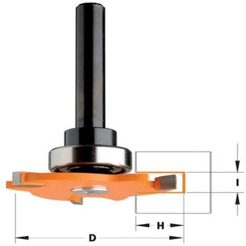 CMT 823.332.11B Slot Cutter with Arbor & Bearing, 1/2-Inch Shank