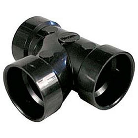 Genova Products 81120 ABS-DWV Sanitary Tees, 2"