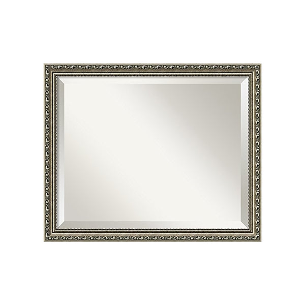 Amanti Art 22" x 18" Parisian Silver Wall Mirror, Medium