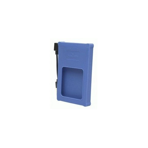 MANHATTAN Hi-Speed USB 2.0 2.5-Inch SATA Drive Enclosure Blue, Silicone (130110)