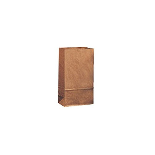 4# Brown Kraft Standard-Duty Paper Bags - 5 x 3 1/3 x 9 3/4 (DRO80007)