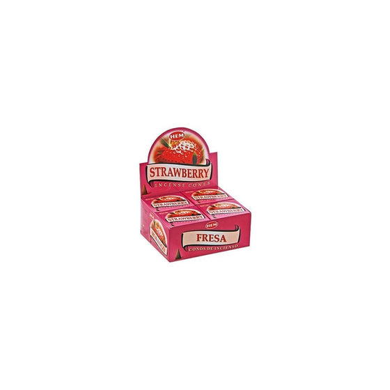 Strawberry - Case of 12 Boxes, 10 Cones Each - HEM Incense From India