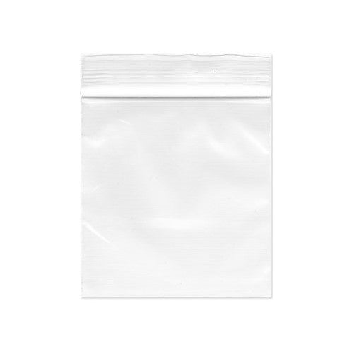 Dazzling Displays 3" x 3", 2 Mil Clear Zip Lock Bags, Case of 1000